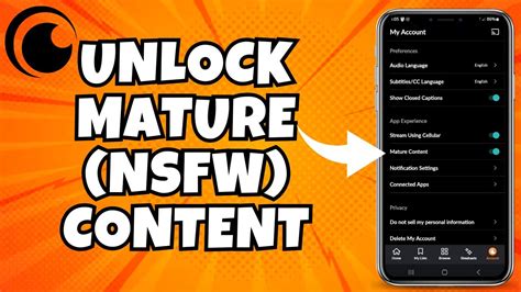 How to Unlock Mature Content NSFW on Crunchyroll